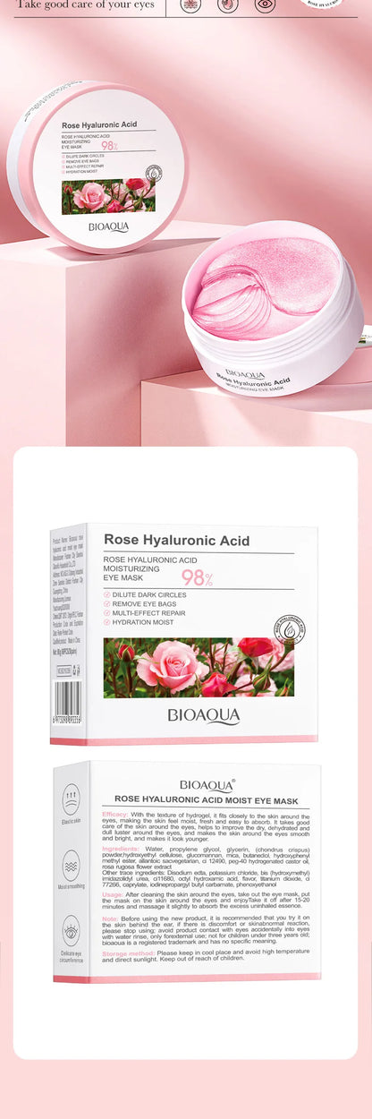 Rose Hyaluronic Eye Mask